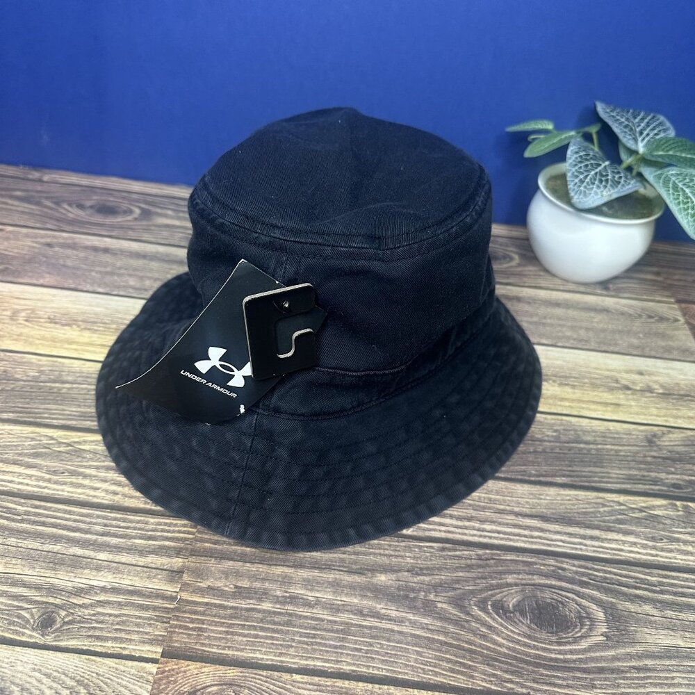 Under Armour Men's Branded Bucket Hat NWT Size M/L (Black) (1376704) - Picture 5 of 9